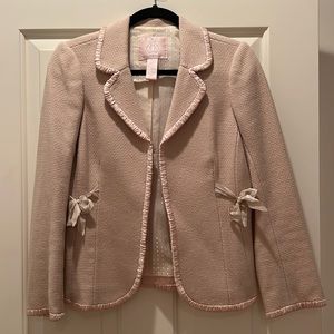 Rebecca Taylor wool blend light pink blazer. Size 8. Excellent condition.